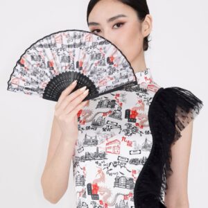 POLA 香港印花中式摺扇