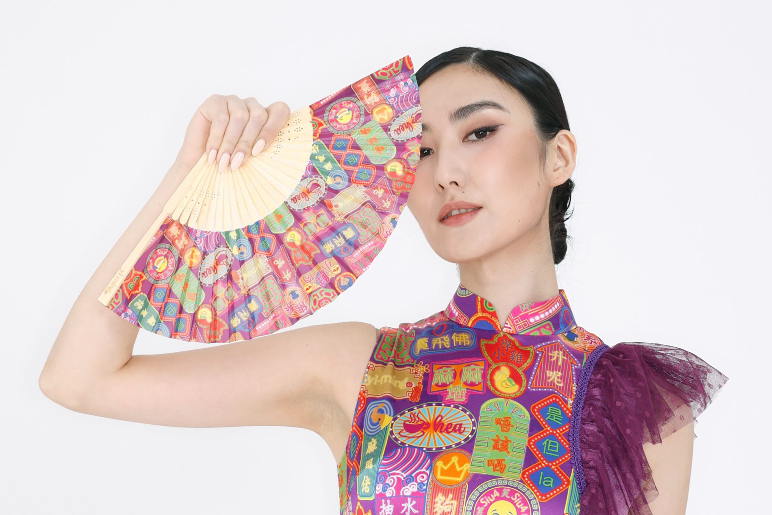 POLA 潮語印花中式摺扇