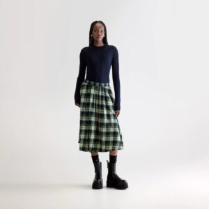 Woogie midi a-line skirt (252 / W / CHECK A)