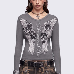 Feathers Stained Top