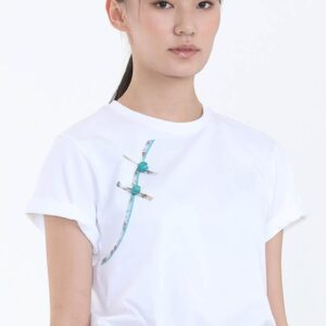 Ivana 舊禧街警察局鈕扣印花T卹